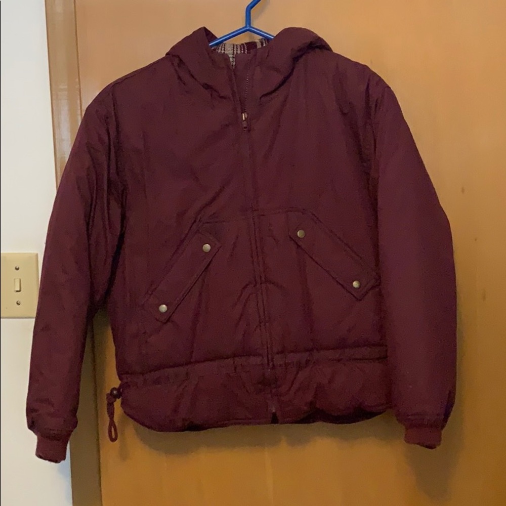 Northern spirit maroon Winter Jacket